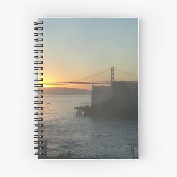 Item preview, sunset over golden gate through ship window designed and sold by MarijaArt.
