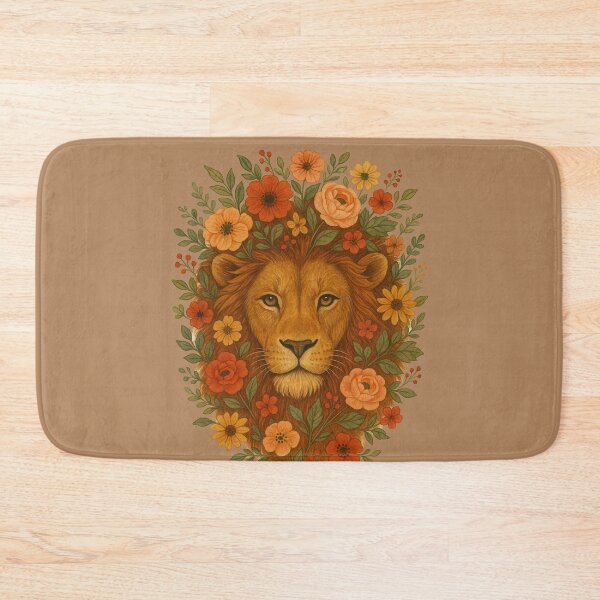Item preview, Floral Mane Wild Lion designed and sold by FrictionMaxxing.