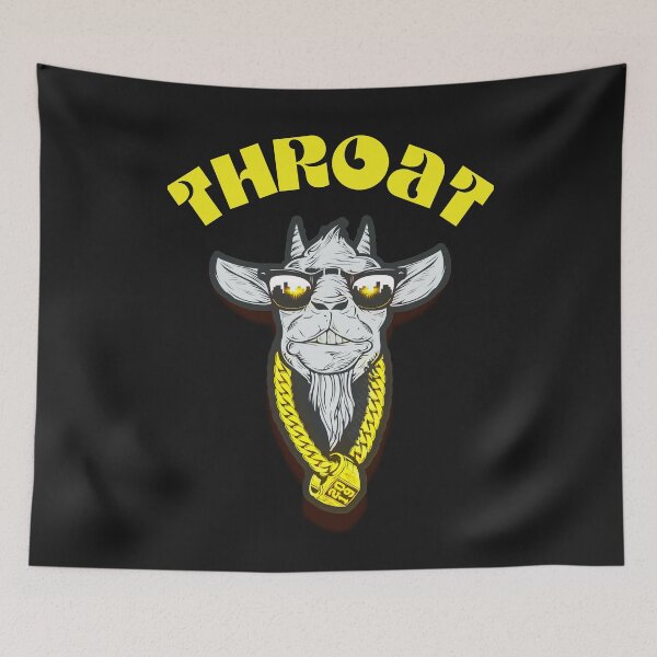 Item preview, Happy Unhinged Throat Goat Bold Funny Naughty Graphic designed and sold by InkImpactCll.