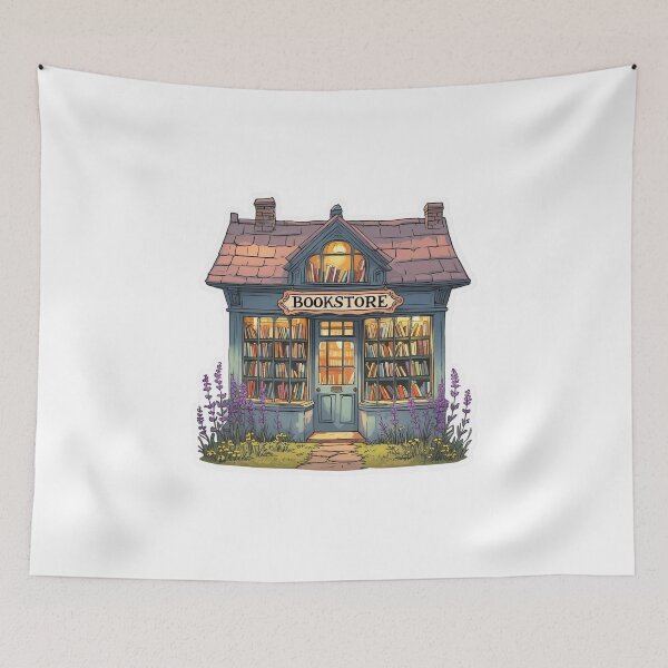 Item preview, Summer Bookshop with Lavender  designed and sold by CozyinTime.