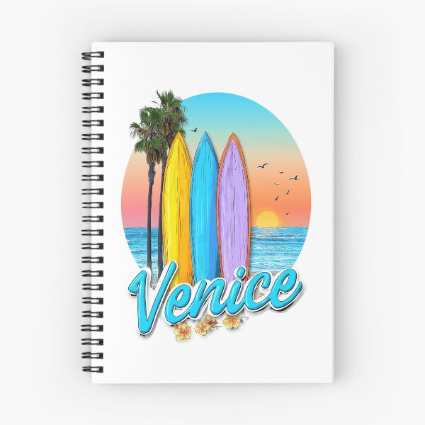 Item preview, Venice Beach Surf Art Print – Colorful Sunset Surfboards & Palm Tree Ocean Scene | California Vibes designed and sold by Kreacraft.