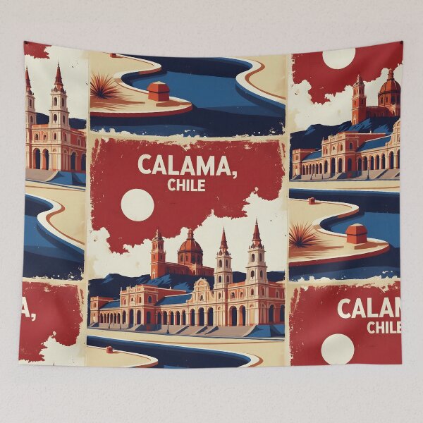 Item preview, Calama Chile Vintage Travel Tourism designed and sold by TravelersGems.