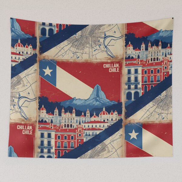 Item preview, Chillan Chile Vintage Travel Tourism designed and sold by TravelersGems.