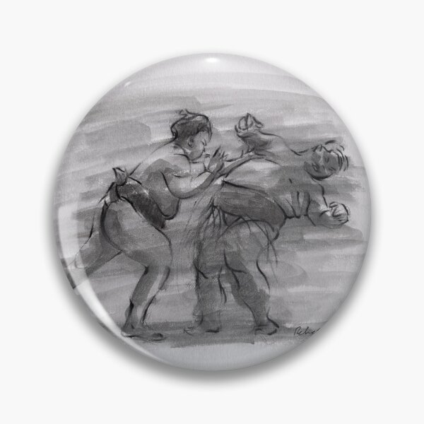 Item preview, Sumo #29   Ink wash painting of sumo wrestlers designed and sold by Rebecca Rees.