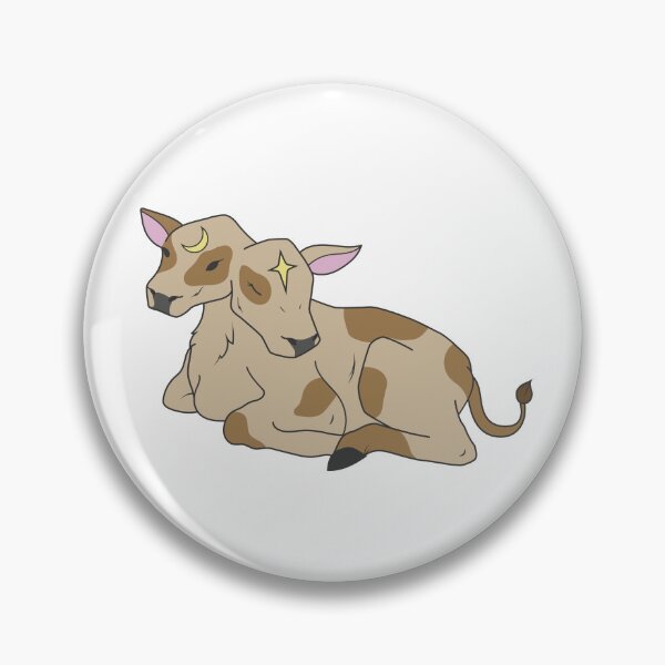 Item preview, Two-Headed Calf Celestial Sticker- Brown designed and sold by GardenOfStars.