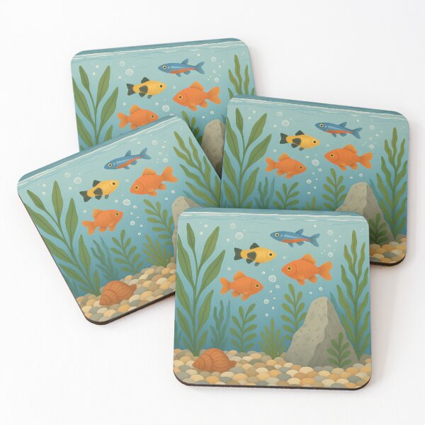 Item preview, Inside the Aquarium – Fish Tank POV Art designed and sold by ArtSpireWorks.