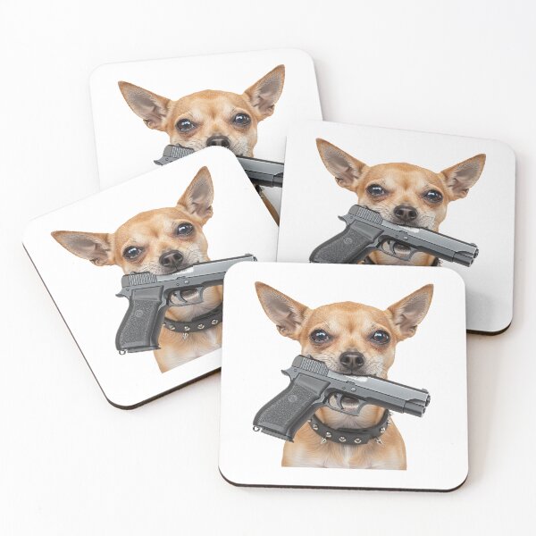 Item preview, Chihuahua with Gun designed and sold by TeeARTHY.
