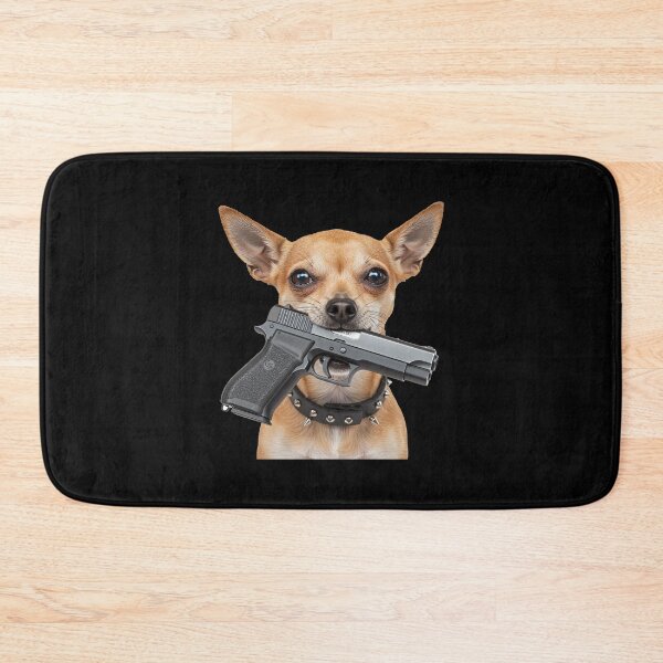 Item preview, Chihuahua with Gun designed and sold by TeeARTHY.