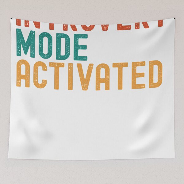 Item preview, Introvert Mode Activated designed and sold by Hashbrown Habits.