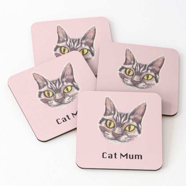 Item preview, Cat mum cat face print designed and sold by LauraCoxArt.