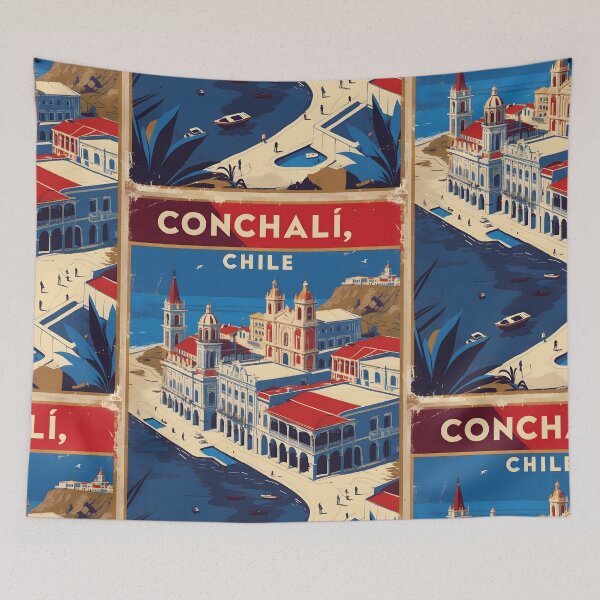 Item preview, Conchali Chile Vintage Travel Tourism designed and sold by TravelersGems.