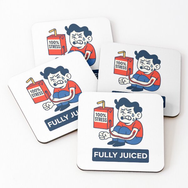 Item preview, Fully Juiced – 100% Stress IV Cartoon designed and sold by PosterFuel.