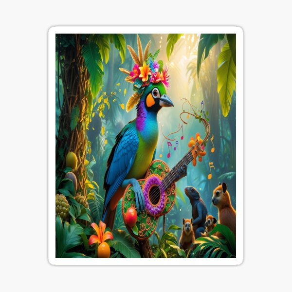 Item preview, Exotic Bird Jungle Music Celebration designed and sold by Max Store.