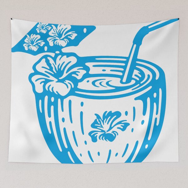 Item preview, TROPICA BLUE FLOWERS designed and sold by nzmsoft.