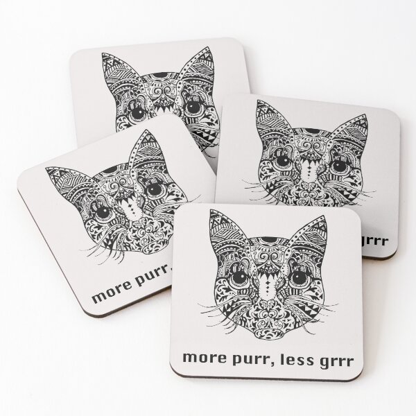 Item preview, Fine line cat drawing designed and sold by LauraCoxArt.