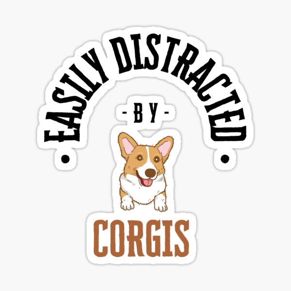 Artikel-Vorschau von Leicht von Corgis ablenkbar – Lustiger Hundeliebhaber, designt und verkauft von Oopsie Doodle .