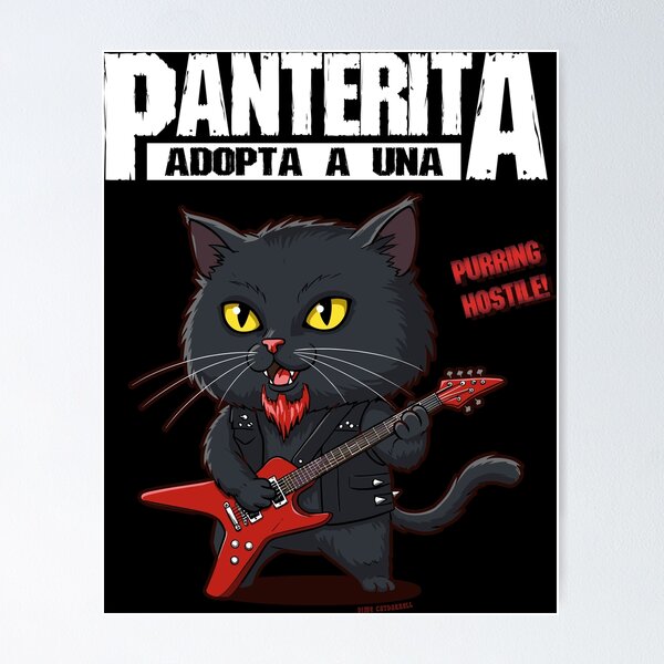 Item preview, Panterita: Purring Hostile Adopt, Don't shop Dime Catdarell designed and sold by Robert "Hellfish" Fonseca.
