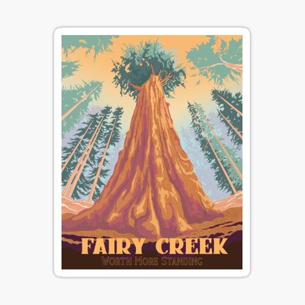 Item preview, Fairy creek poster, port Renfrew poster,  designed and sold by Capri Sadler.