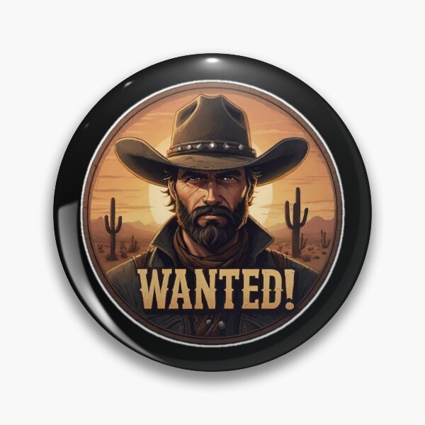 Item preview, Western fantasy portrait with a wanted man with a large "WANTED!". designed and sold by Giulivo Store Graphic.