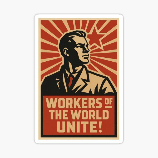 Item preview, Propagandaplakat „Proletarier aller Länder, vereinigt euch“ designed and sold by LexKYart.
