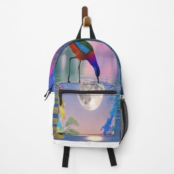 Item preview, Rainbow Forest Lake with Exotic Bird Double Moon designed and sold by Max Store.