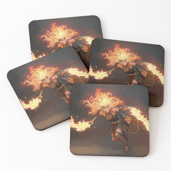 Item preview, Agnira the Fire Priestess : Fractured Horizons designed and sold by artbyadityajain.