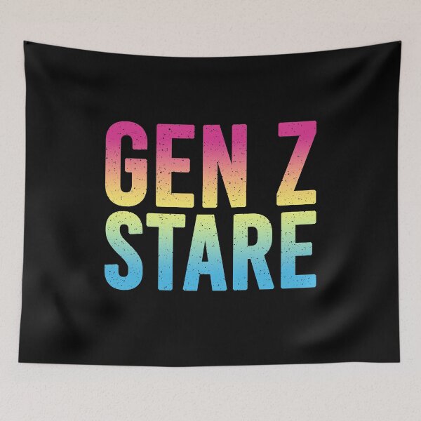 Item preview, Gen Z Stare Neon Gradient designed and sold by Memes N Lore .
