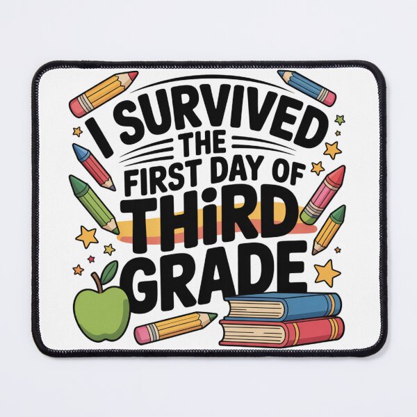 Item preview, I Survived First Day of Third Grade Art designed and sold by CarolineCanessa.
