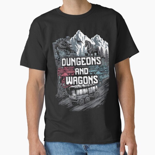 Item preview, Dungeons and wagons fantasy pixel art retro funny designed and sold by jbfart.