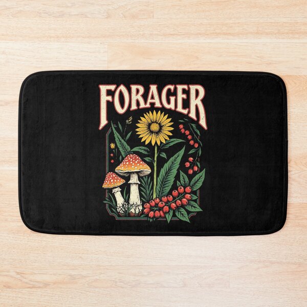 Item preview, Retro Forager Mushroom Botanical Graphic Tee - Nature Art designed and sold by Vintagenaut Co..