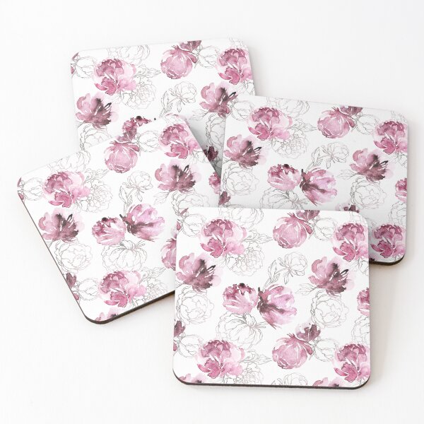 Item preview, Pink and Silver Flowers designed and sold by nkirouac.