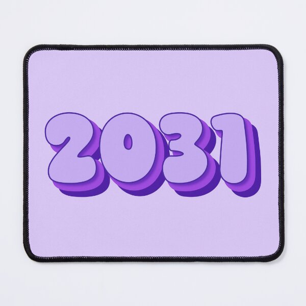 Item preview, 2031 Year - Twenty Thirty One - Pale Purple - Lavender - Lilac - Royal Purple - Typography - New Year 2031 designed and sold by TheIconShop.
