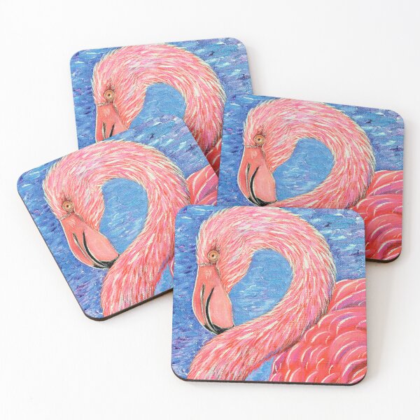 Item preview, Flamingo Painting designed and sold by Art by Kirsten Sneath.