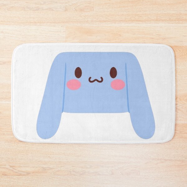 Item preview, Lapin Kawaii Bleu – Uwu Face avec Joues Roses | Cute Bunny Aesthetic designed and sold by MeowLoka ⭐⭐⭐⭐.