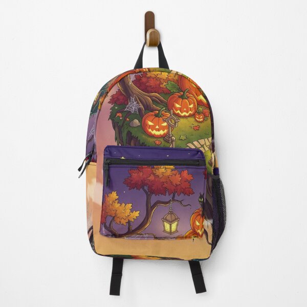 Item preview, Halloween Floating Island - Enchanted Pumpkins & Autumnal Vibe designed and sold by InspireHaven.