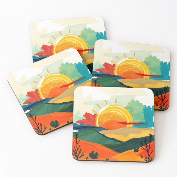 Item preview, Aesthetic watercolor sunset designed and sold by PICT  T MOSB.