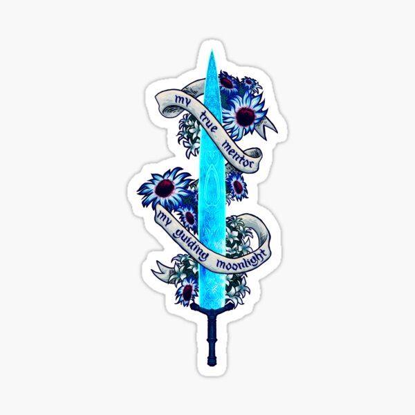 Item preview, Moonlight Greatsword - Dark Souls Sticker designed and sold by MrDeive.