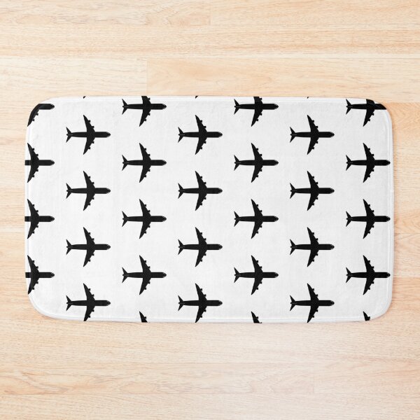 Item preview, Black Airplane Jumbo Jet Flying designed and sold by THP Creative.