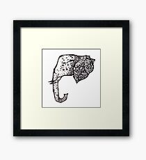 The Spotted elephant Framed Print