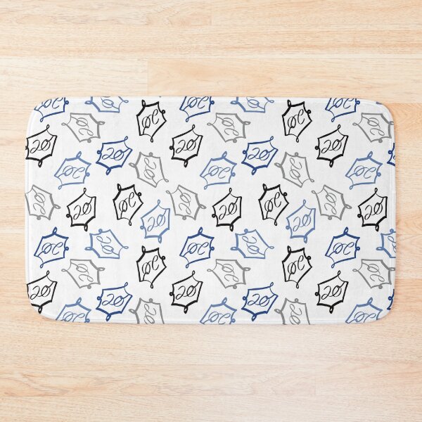 Item preview, Natural 20 Dice Sticker: DnD Pattern Blue designed and sold by Druid Soup.