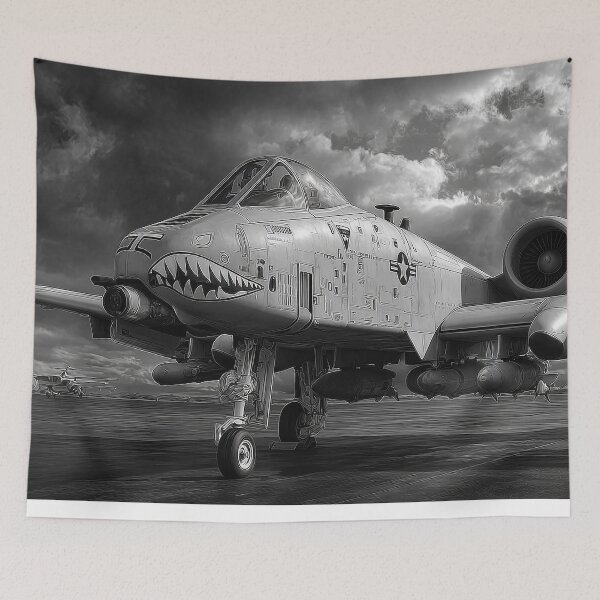 Item preview, The Warthog In Black And White designed and sold by Skyframe Aviation.