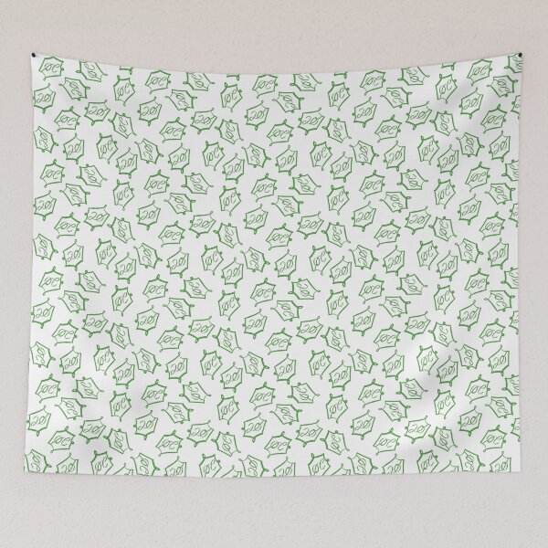 Item preview, Natural 20 Dice Sticker: DnD Pattern Green designed and sold by Druid Soup.