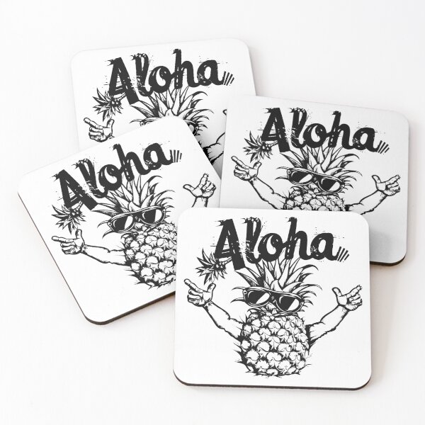 Item preview, Cool Pineapple Aloha Design - Funny Hawaiian Surf Style Graphic designed and sold by inkoutninja.