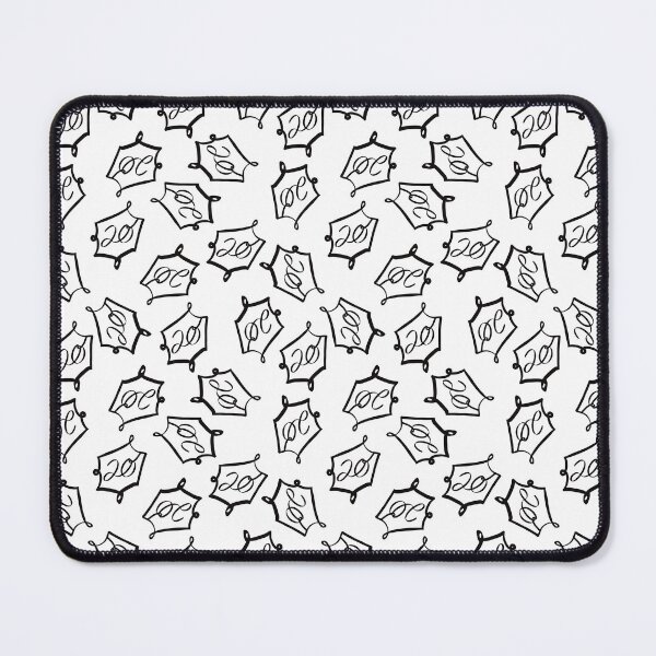 Item preview, Natural 20 Dice Sticker: DnD Pattern Black designed and sold by Druid Soup.