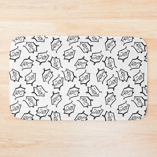 Item preview, Natural 20 Dice Sticker: DnD Pattern Black designed and sold by Druid Soup.