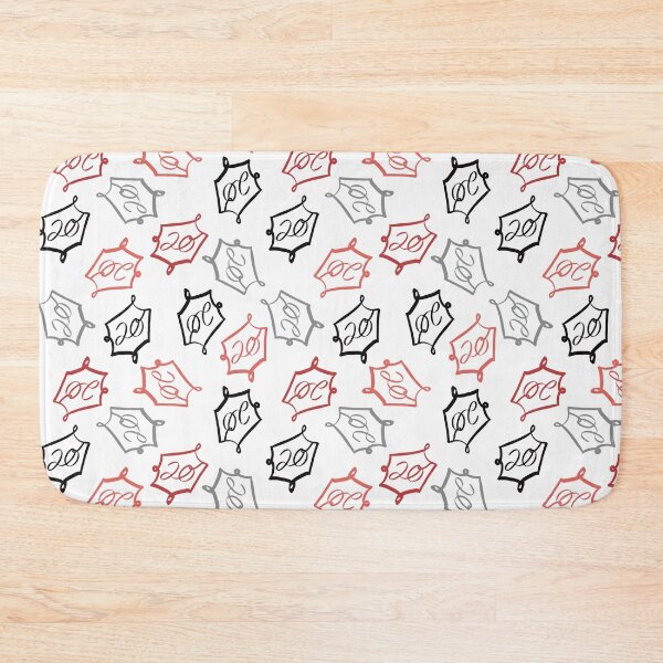 Item preview, Natural 20 Dice Sticker: DnD Pattern Black and Red designed and sold by Druid Soup.