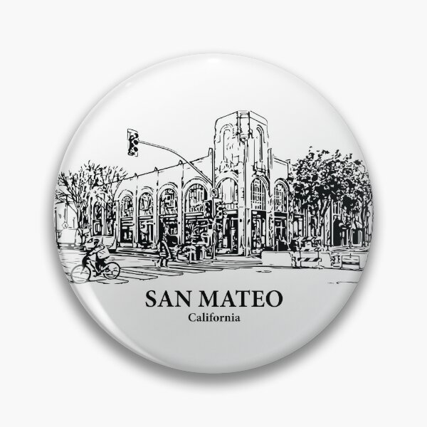 Artikelvorschau, San Mateo - Kalifornien entworfen und verkauft von Lakeric Cityscapes.