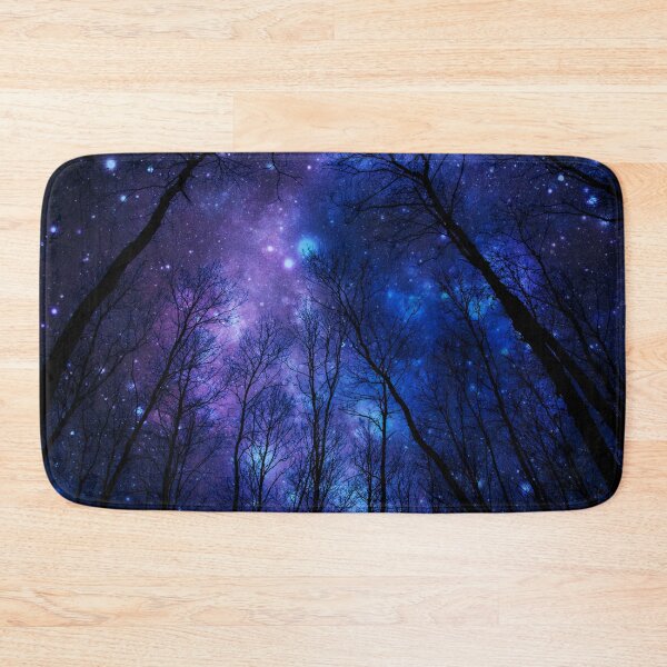 Item preview, Black Trees Deep Blue Purple Space designed and sold by 2sweetsDesign.