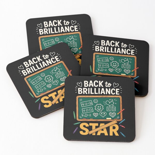 Item preview, Back to Brilliance – Chalkboard Math and Learning Star - Back to School designed and sold by Taans-Creation.
