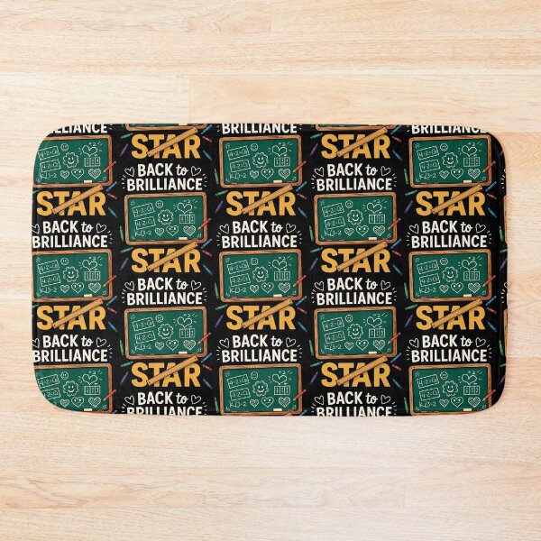 Item preview, Back to Brilliance – Chalkboard Math and Learning Star - Back to School designed and sold by Taans-Creation.